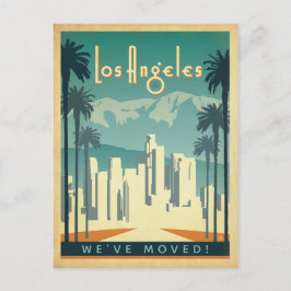 Los Angeles, CA | Vi har flyttat Inbjudan Vykort