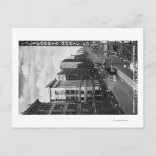 Los Angeles, CA View Broadway Tittar North Vykort