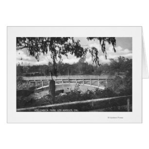 Los Angeles, CA View of Hollenbeck Park Hälsningskort