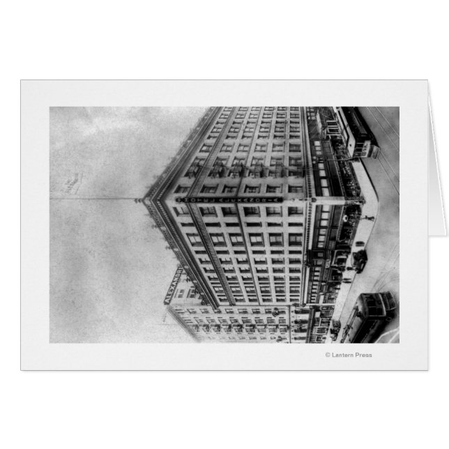 Los Angeles, CA View of Hotel Alexander Hälsningskort (Framsidan Horizontal)