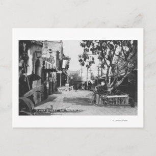 Los Angeles, CA View of Olvera Street Vykort