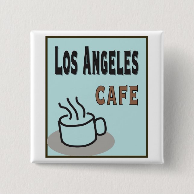 Los Angeles Cafe Buttons Knapp (Framsida)