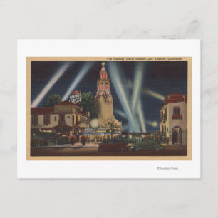 Los Angeles, CAFox Carthay Circle Theater View Vykort