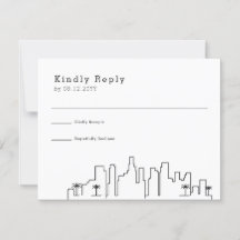 Los Angeles, Cali Bröllop | Stylized Skyline OSA