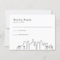 Los Angeles, Cali Bröllop | Stylized Skyline OSA
