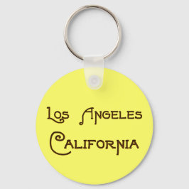 Los Angeles California Art Deco Keychain Nyckelring