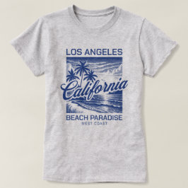 Los Angeles California Beach Paradise Väster Kuste T Shirt