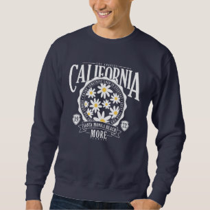Los Angeles California Blommigt Graphic Lång Ärmad Tröja