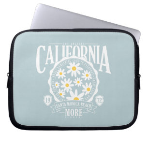 Los Angeles California Blommigt Graphic Laptop Fodral