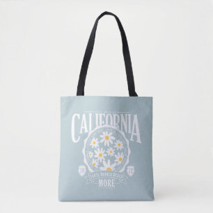 Los Angeles California Blommigt Graphic Tygkasse