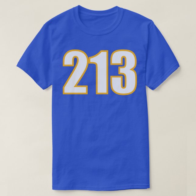 Los Angeles California CA Area Code T Shirt (Design framsida)