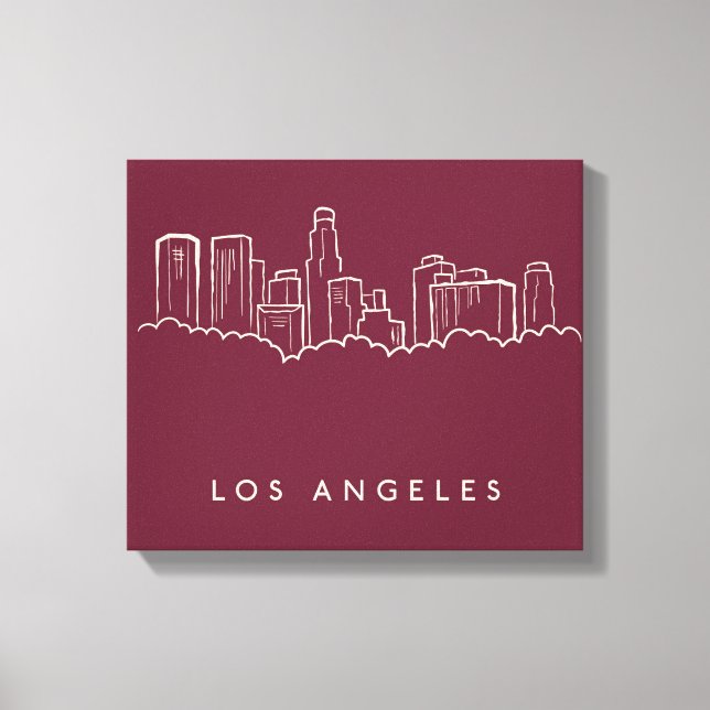 Los Angeles California Canvastryck (Framsida)