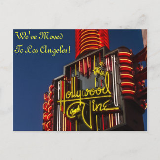 Los Angeles California Change of Adress Meddelande Vykort