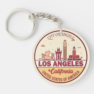 Los Angeles California City Skyline Emblem