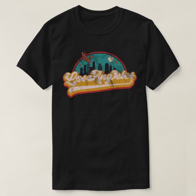 Los Angeles California City Skyline T Shirt (Design framsida)