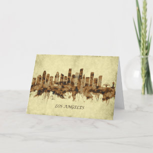 Los Angeles California Cityscape Helgkort