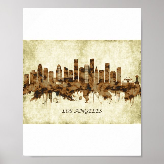 Los Angeles California Cityscape Poster (Framsidan)
