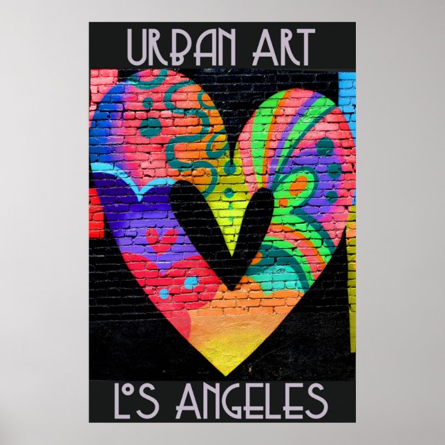 Los Angeles California Coola Urban Street Art Poster (Framsidan)
