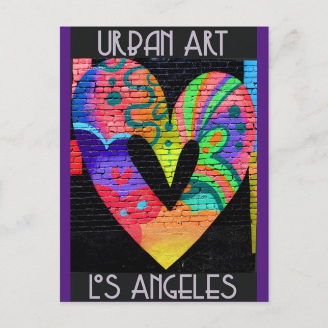 Los Angeles California Coola Urban Street Art Vykort (Framsida)