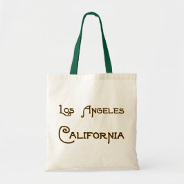 Los Angeles California Deco Logotyp Canvas Bag Tygkasse