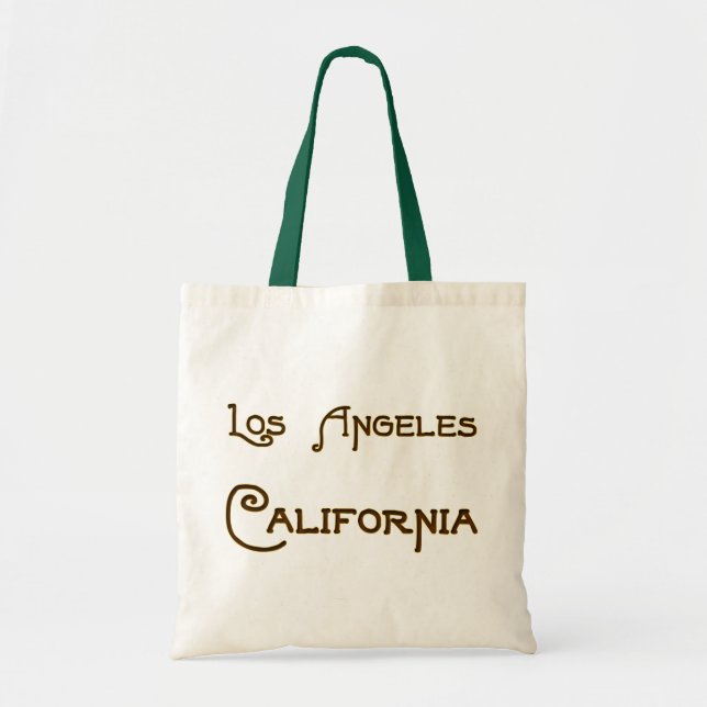 Los Angeles California Deco Logotyp Canvas Bag Tygkasse (Framsidan)