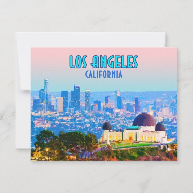 Los Angeles California Flat Card (Framsida)