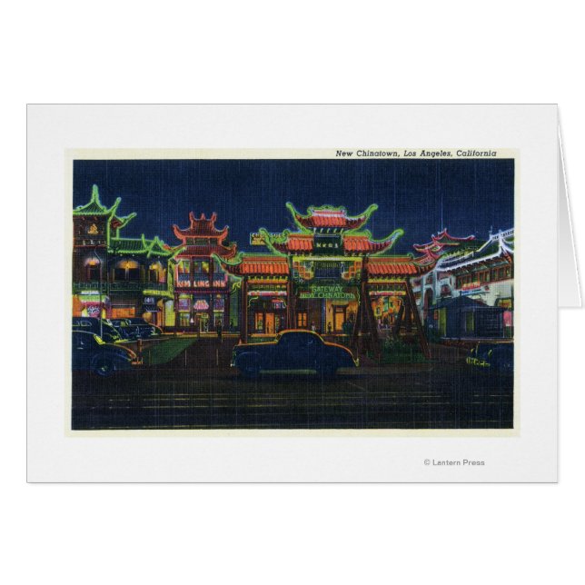 Los Angeles, California Gateway to New Hälsningskort (Framsidan Horizontal)