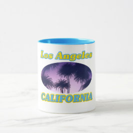 ’Los Angeles California Handflatan Träd Mugg’ Mugg