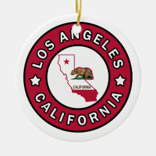 Los Angeles California Julgransprydnad Keramik