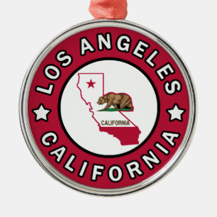 Los Angeles California Julgransprydnad Metall