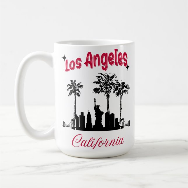 Los Angeles California Kaffemugg (Vänster)
