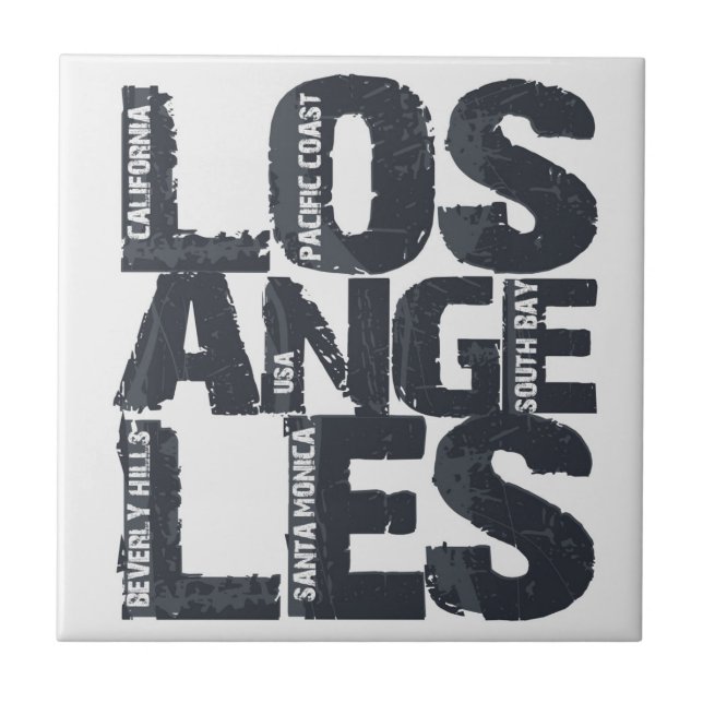 Los Angeles California Kakelplatta (Framsidan)