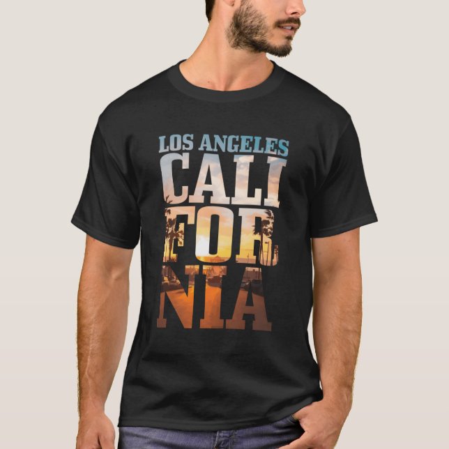Los Angeles California La T Shirt (Framsida)