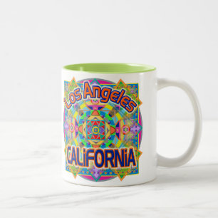 Los Angeles CALIFORNIA Lycklig Mugg