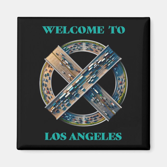 Los Angeles California Magnet (Framsidan)