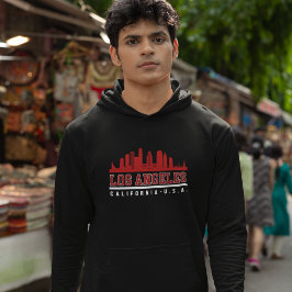 Los Angeles California Modern Skyline Hoodie