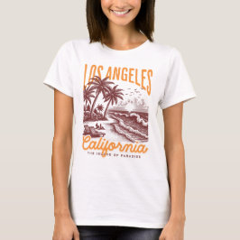 Los Angeles California, ön Paradise T Shirt