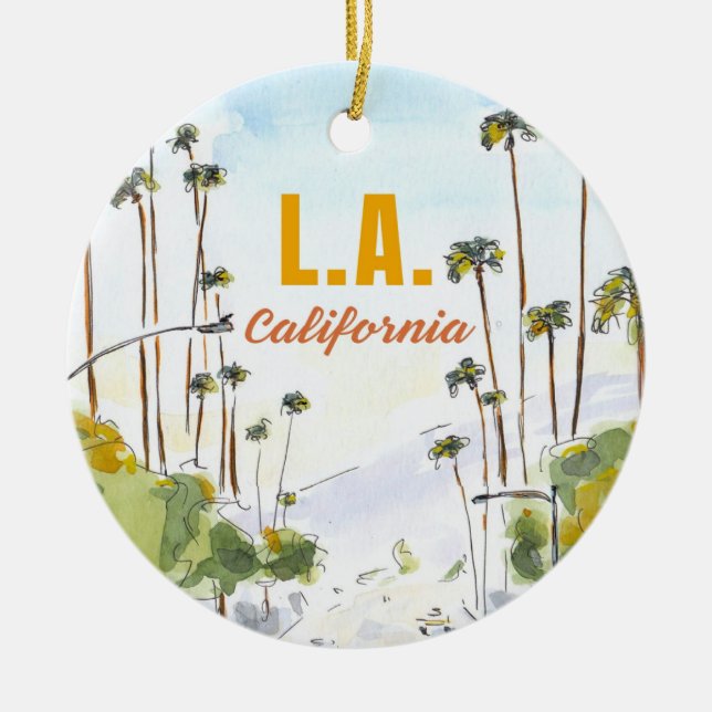 Los Angeles California Ornament (Framsidan)