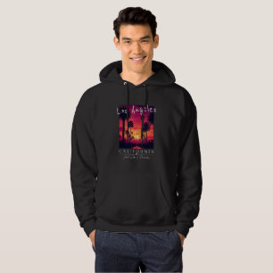 Los Angeles California Paradis Solnedgång Retro Hoodie