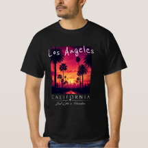 Los Angeles California Paradis Solnedgång Retro