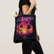 Los Angeles California Paradis Solnedgång Retro