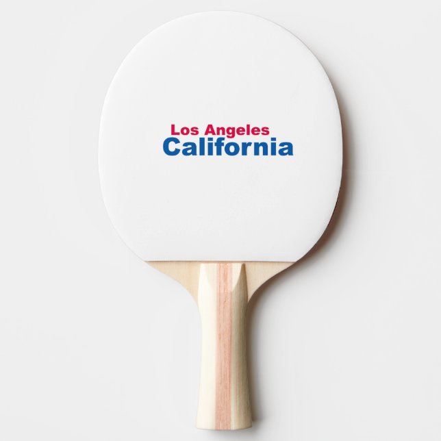 Los Angeles California Ping Pong Paddle Pingisracket (Framsidan)