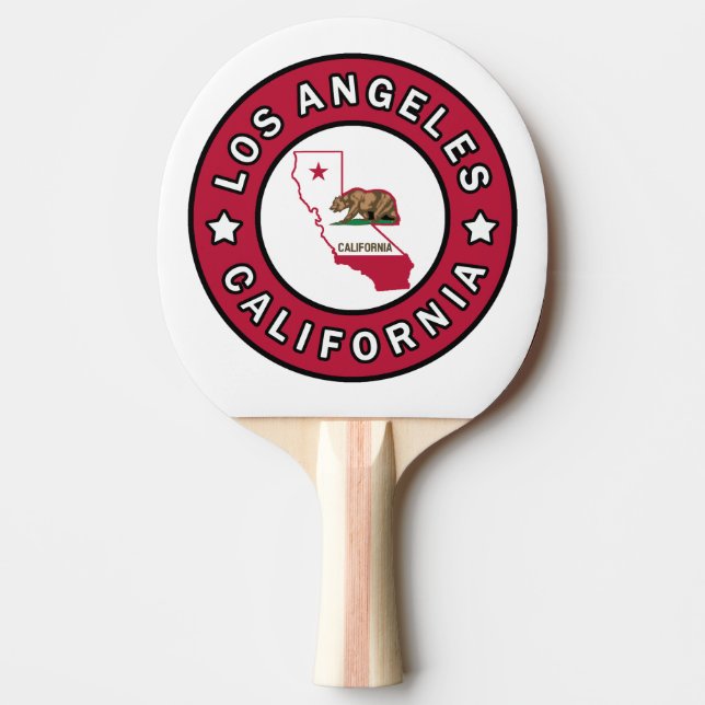 Los Angeles California Pingisracket (Framsidan)
