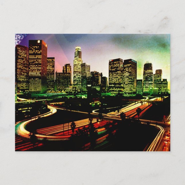 Los Angeles California Postcard Vykort (Framsida)