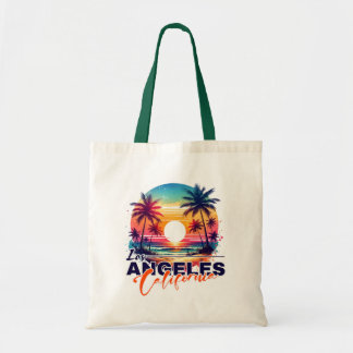 Los Angeles California Retro Sunset Beach Vibes Tygkasse