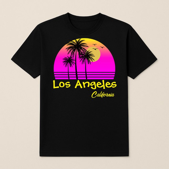 Los Angeles California Retro Sunset T Shirt (Skapare uppladdad)