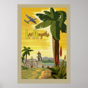Los Angeles California Retro Vintage resor Poster