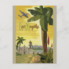 Los Angeles California Retro Vintage resor Poster Vykort