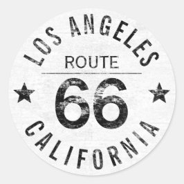 Los Angeles California Route 66 Runt Klistermärke