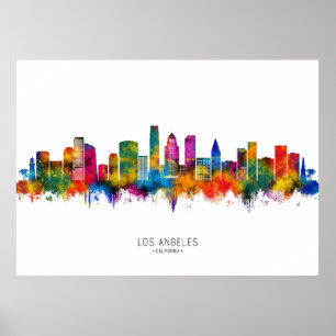 Los Angeles California Siluett Poster